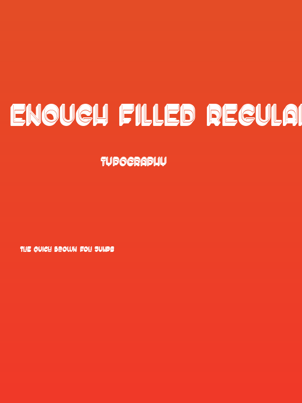 Enough Filled Regular Poster