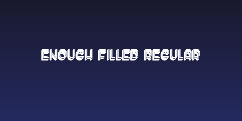 Enough Filled Regular Social Header