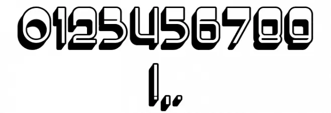 Enough Hollow Regular Font OTHER CHARS