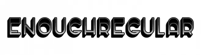 Enough Regular  Frei Schriftart Herunterladen