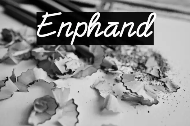 Enphand Font examples