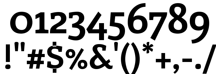 Enriqueta-Bold Font OTHER CHARS