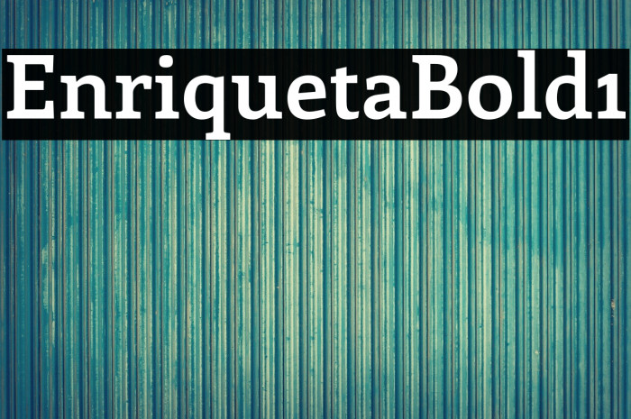 Enriqueta-Bold1 Example 1