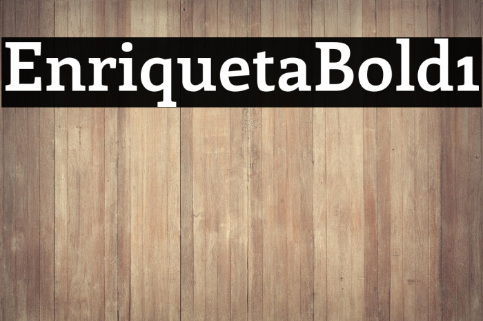 Enriqueta-Bold1 Example 2