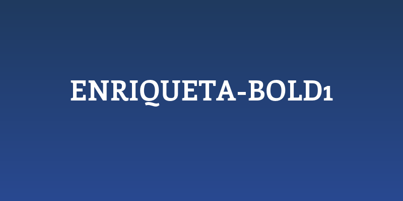 Enriqueta-Bold1 Social Header