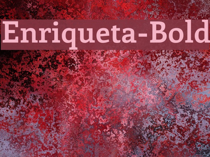 Enriqueta-Bold Font examples