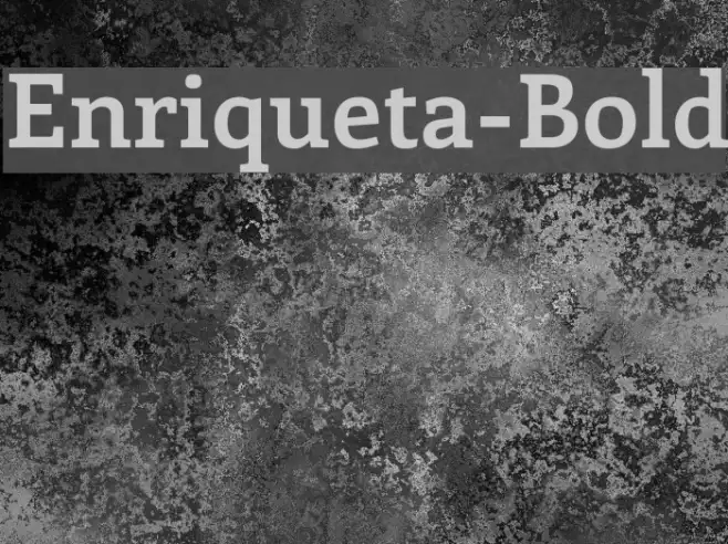 Enriqueta-Bold Example 1