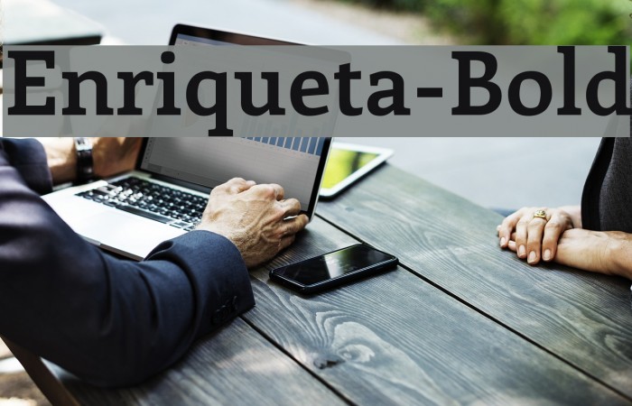 Enriqueta-Bold Font examples