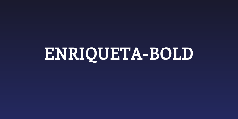 Enriqueta-Bold Social Header