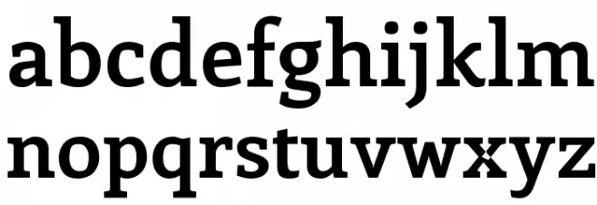 Enriqueta-Bold Font LOWERCASE