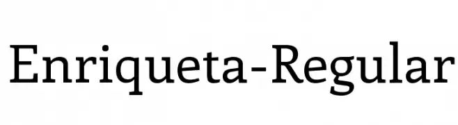Enriqueta-Regular  font caratteri gratis