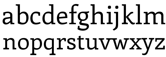 Enriqueta-Regular Font LOWERCASE