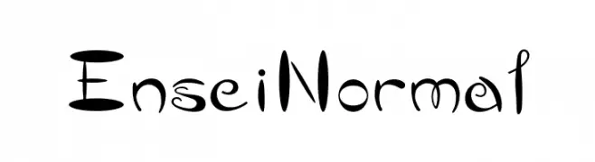 Ensei Normal  Fuentes Gratis Descargar