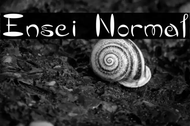 Ensei Normal خط examples