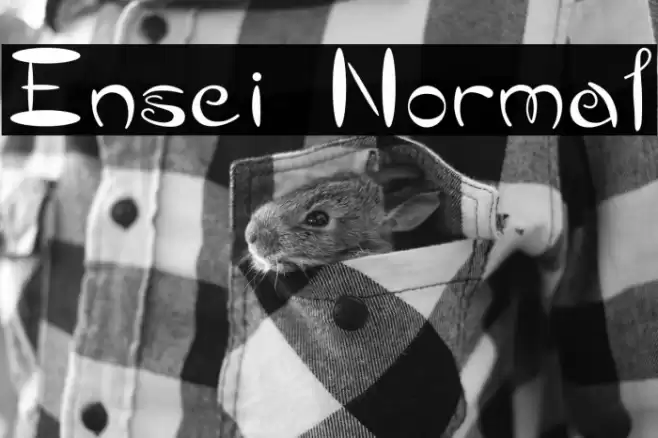 Ensei Normal خط examples