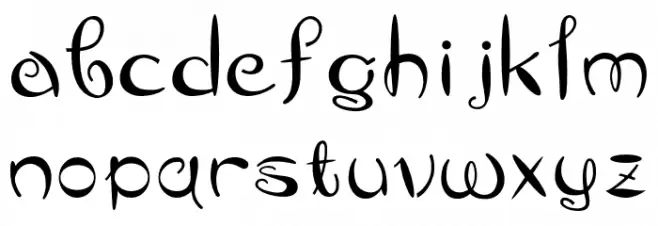 Ensei Normal フォント 小文字