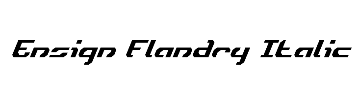 Ensign Flandry Italic  لخطوط تنزيل