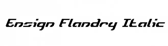 Ensign Flandry Italic  नि: शुल्क फ़ॉन्ट्स डाउनलोड