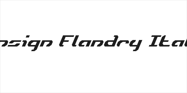 Ensign Flandry Italic Logo