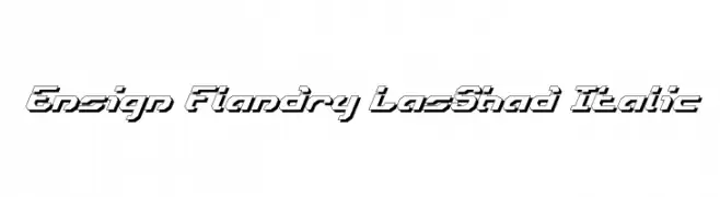 Ensign Flandry LasShad Italic  नि: शुल्क फ़ॉन्ट्स डाउनलोड