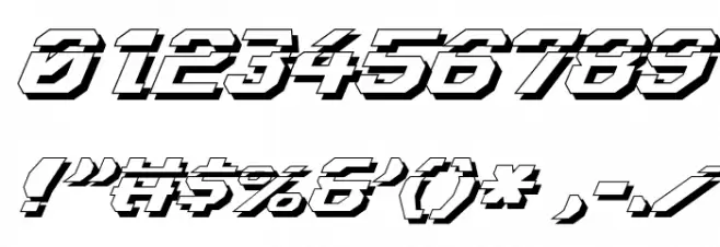 Ensign Flandry LasShad Italic Font OTHER CHARS