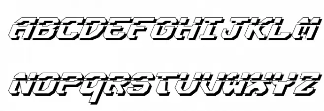 Ensign Flandry LasShad Italic 字体 大写