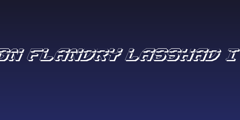 Ensign Flandry LasShad Italic Social Header