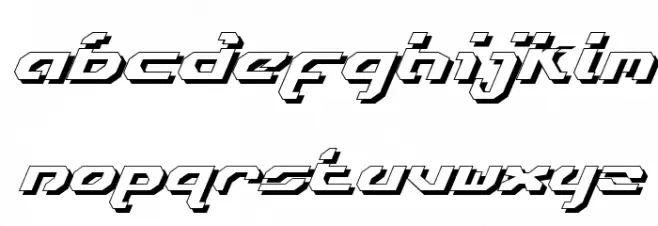 Ensign Flandry LasShad Italic Caratteri MINUSCOLO