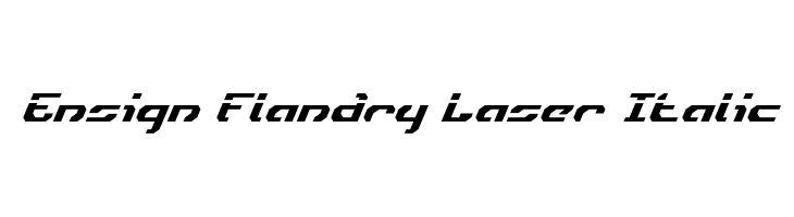 Ensign Flandry Laser Italic  لخطوط تنزيل