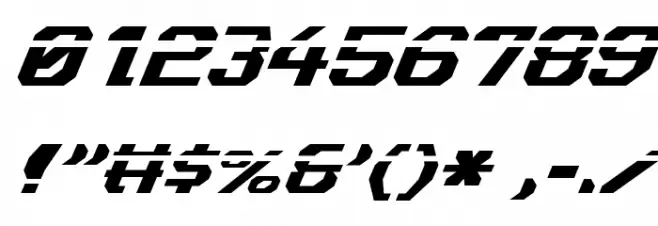 Ensign Flandry Laser Italic Fuentes OTROS CHARS