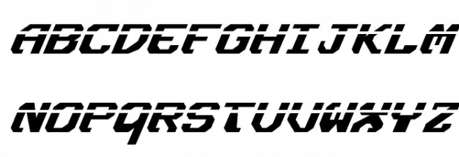 Ensign Flandry Laser Italic Polices MAJUSCULES