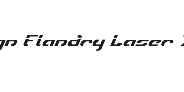 Ensign Flandry Laser Italic Logo