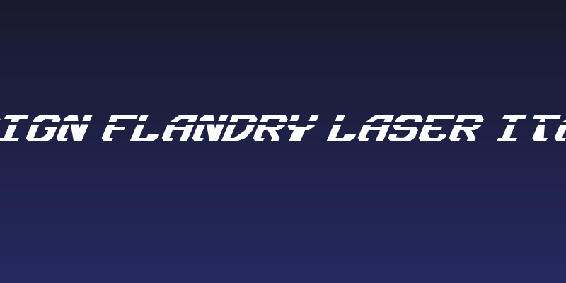 Ensign Flandry Laser Italic Social Header