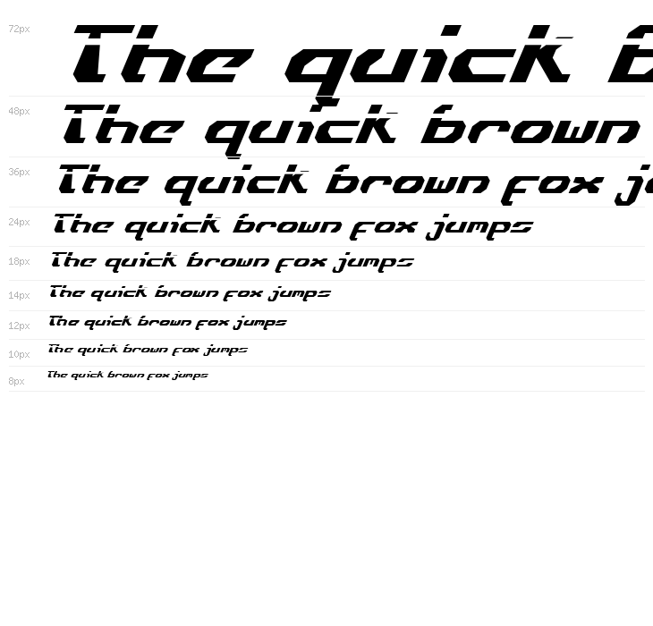 Ensign Flandry Laser Italic Waterfall