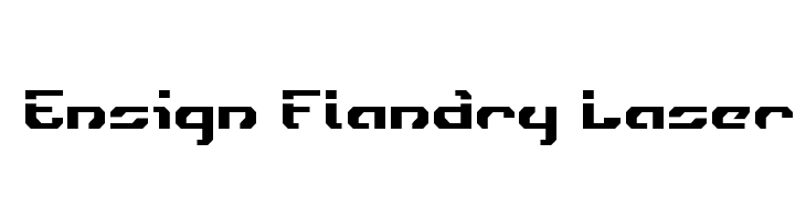 Ensign Flandry Laser  font caratteri gratis