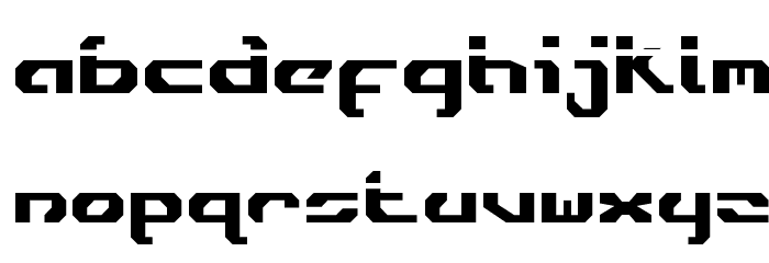 Ensign Flandry Laser Font LOWERCASE