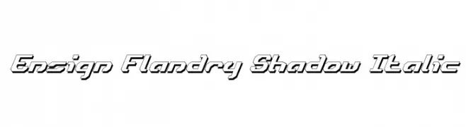 Ensign Flandry Shadow Italic  नि: शुल्क फ़ॉन्ट्स डाउनलोड
