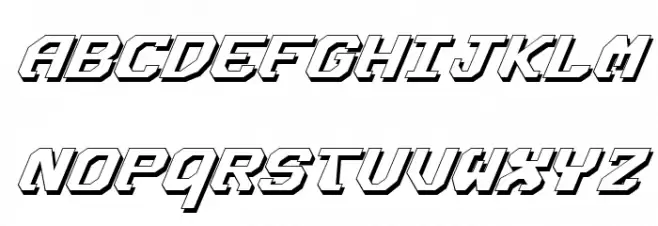 Ensign Flandry Shadow Italic 字体 大写