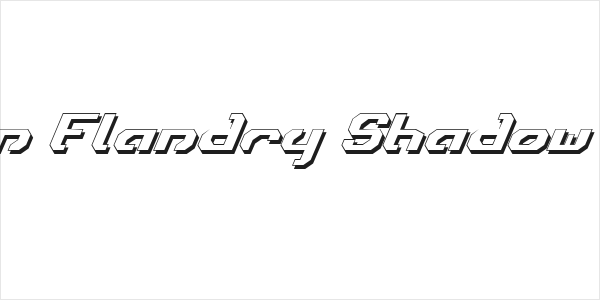 Ensign Flandry Shadow Italic Logo