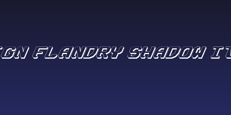 Ensign Flandry Shadow Italic Social Header