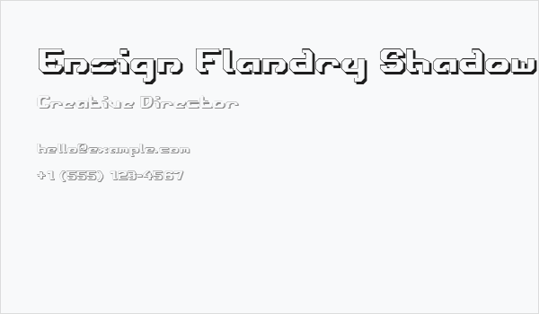 Ensign Flandry Shadow Business Card