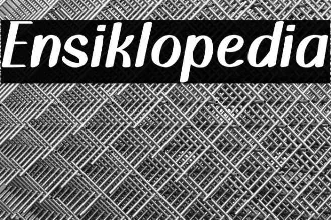 Ensiklopedia Font examples