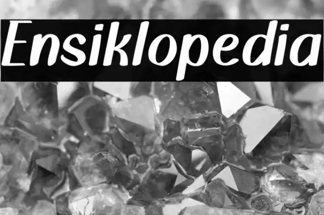 Ensiklopedia Font examples