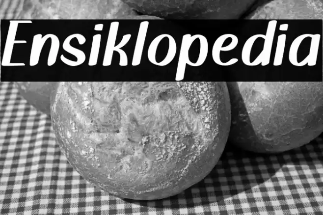 Ensiklopedia Font examples
