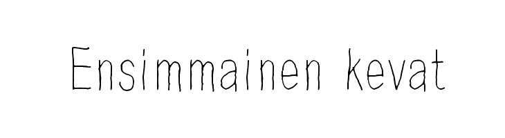 Ensimmainen kevat Font