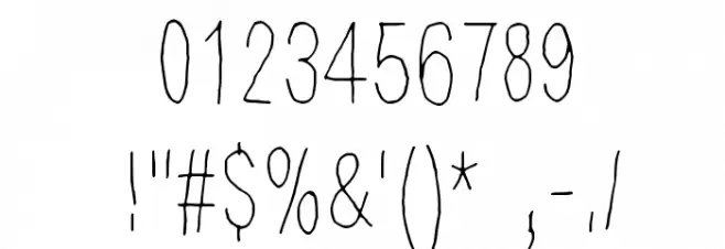 Ensimmainen kevat Font OTHER CHARS