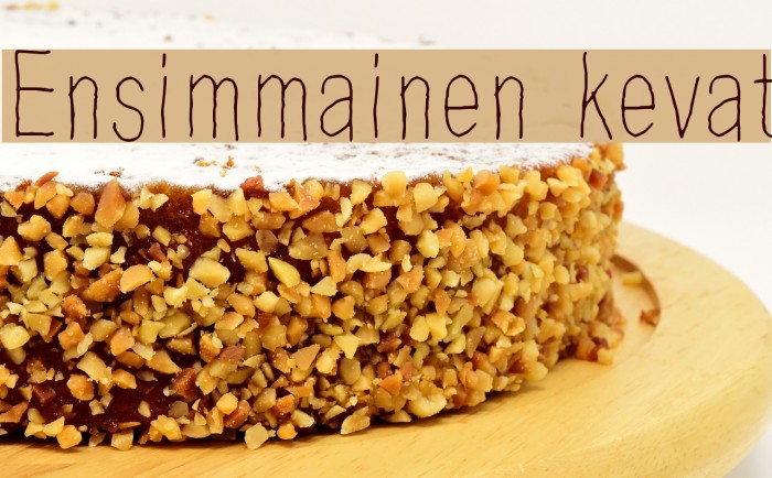 Ensimmainen kevat Font examples