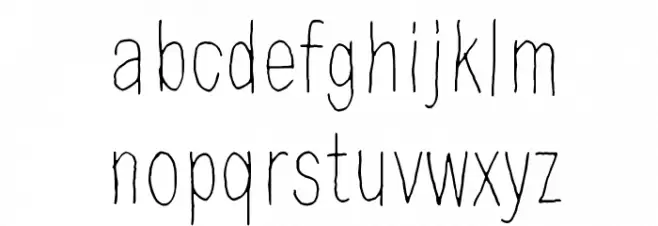 Ensimmainen kevat フォント 小文字