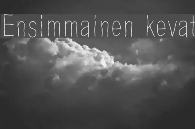 Ensimmainen kevat Font examples