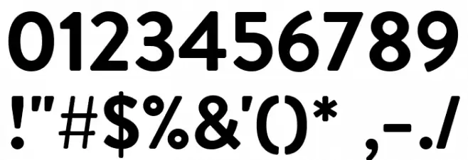 Enso Bold Font OTHER CHARS